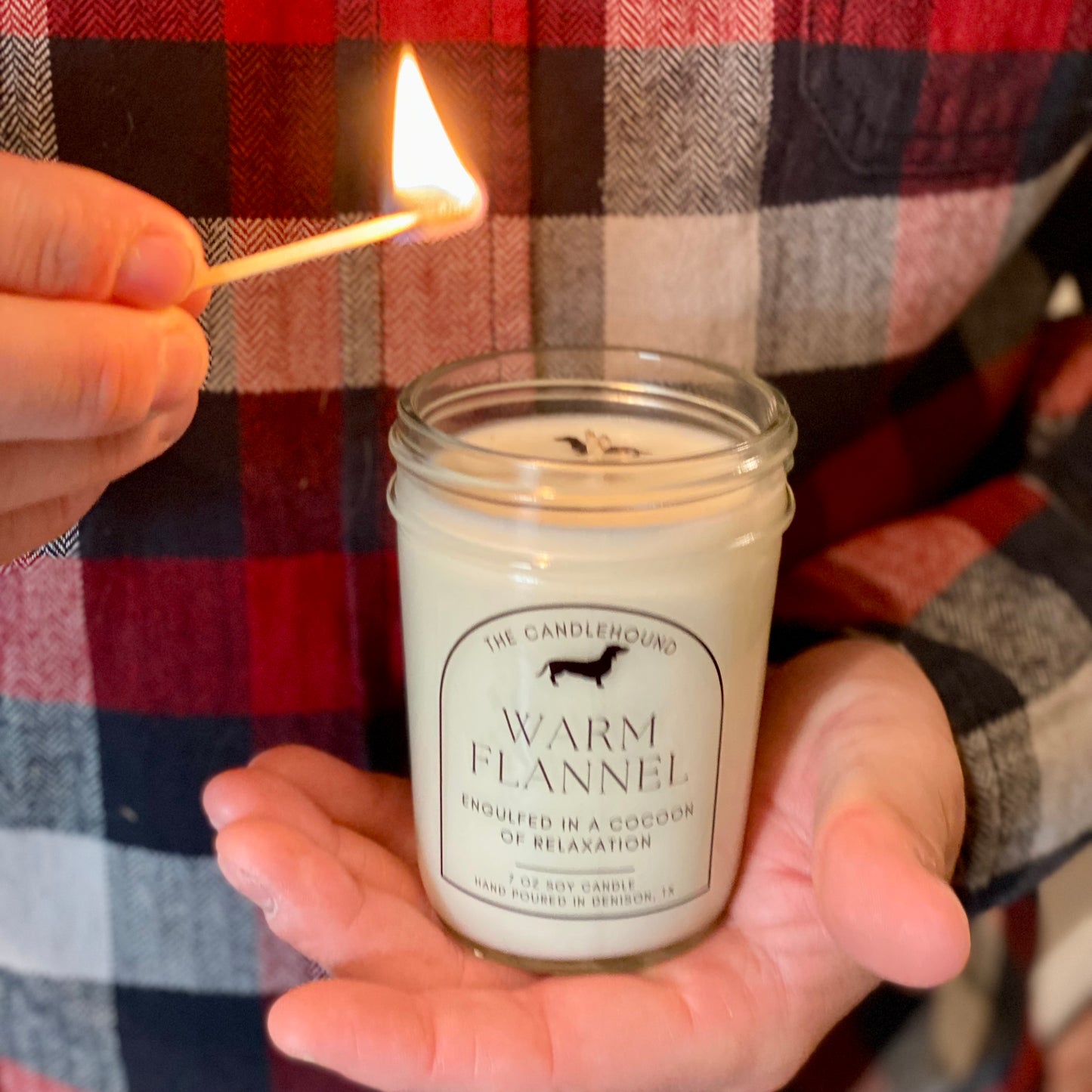 Warm Flannel  Soy Candle