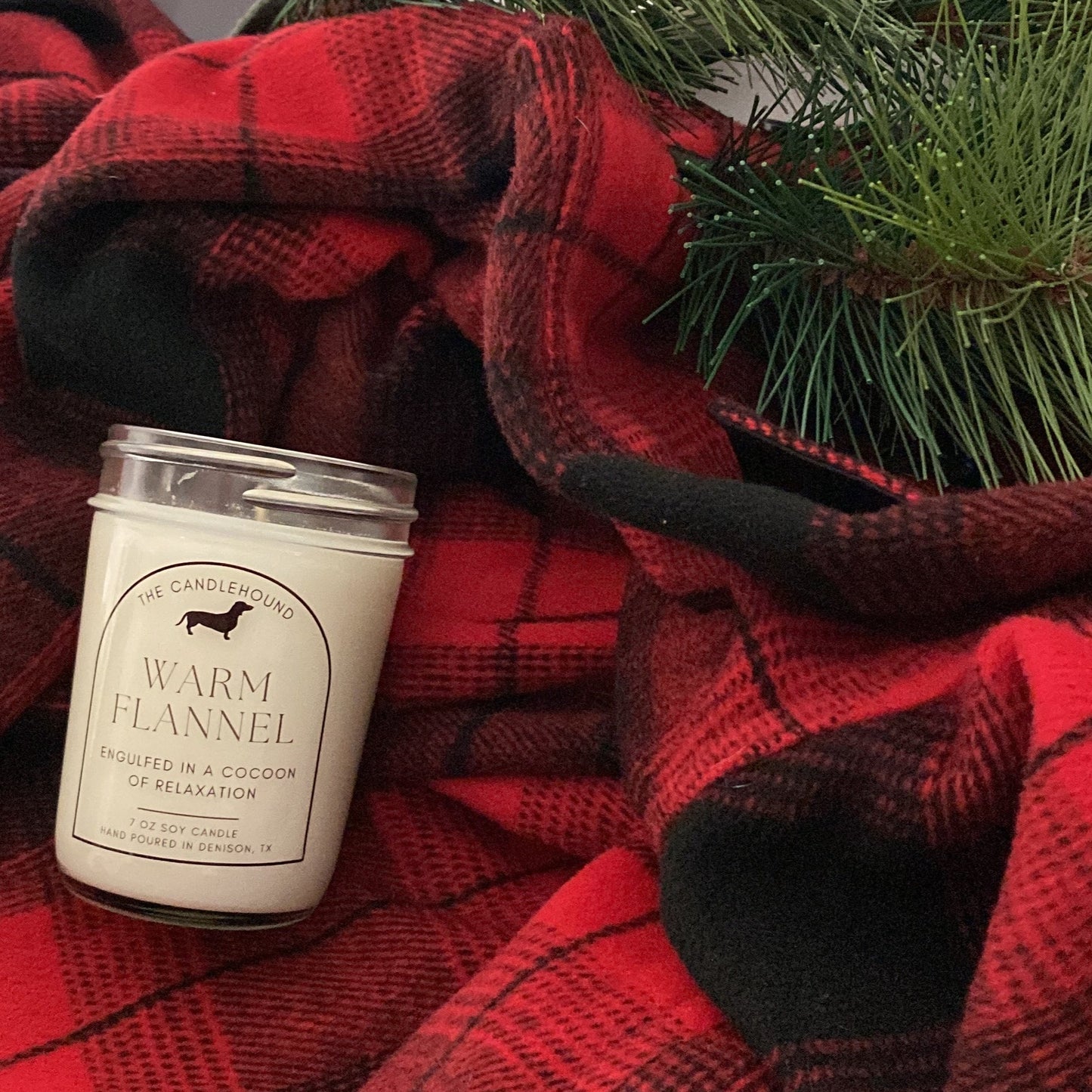 Warm Flannel  Soy Candle