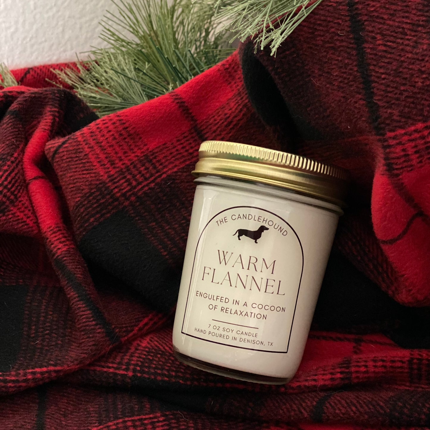 Warm Flannel  Soy Candle